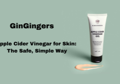 GinGingers Apple Cider Vinegar Gel tube with wording, The safe, simple way