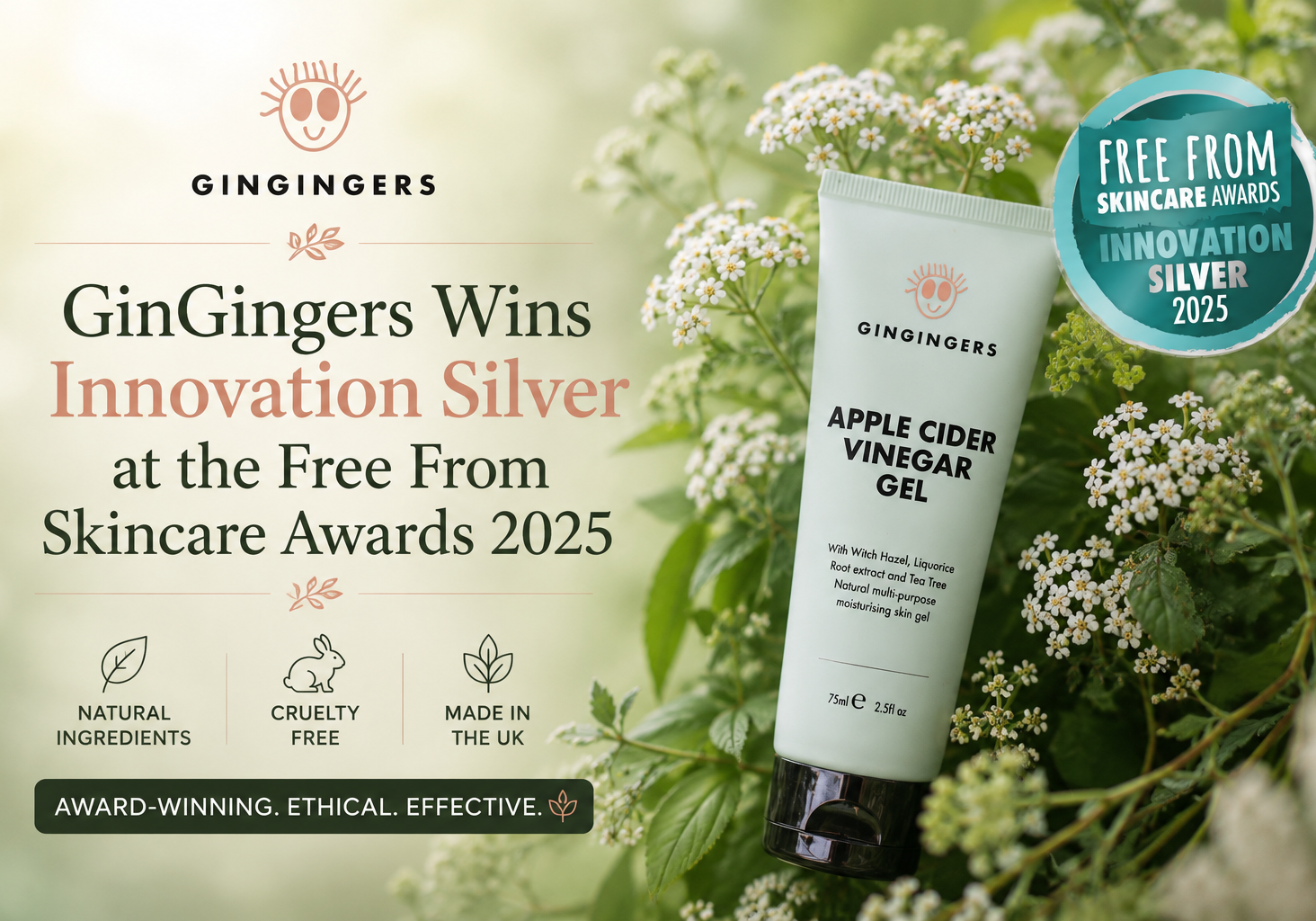 GinGingers-Wins-Innovation-Silver-at-the-Free-From-Skincare-Awards 2025
